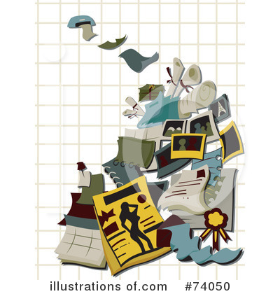 Royalty-Free (RF) Documents Clipart Illustration by BNP Design Studio - Stock Sample #74050