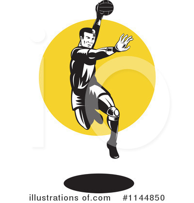 Royalty-Free (RF) Dodgeball Clipart Illustration by patrimonio - Stock Sample #1144850