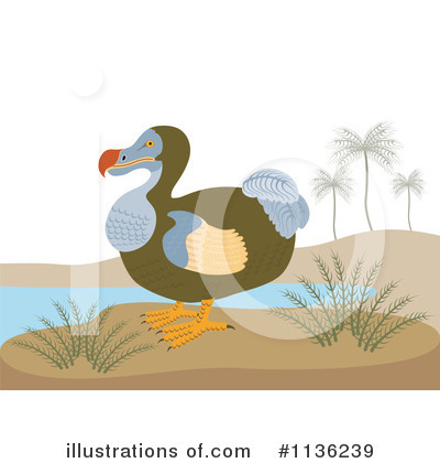 Royalty-Free (RF) Dodo Bird Clipart Illustration by patrimonio - Stock Sample #1136239