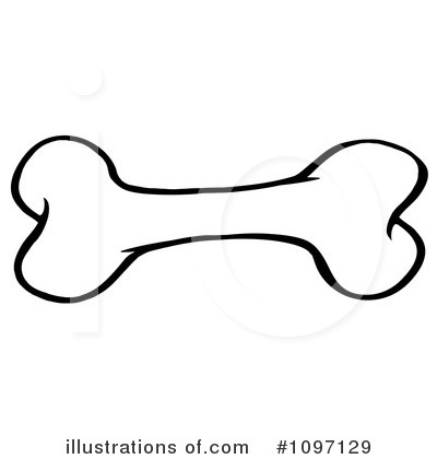 Royalty-Free (RF) Dog Bone Clipart Illustration by Hit Toon - Stock Sample #1097129