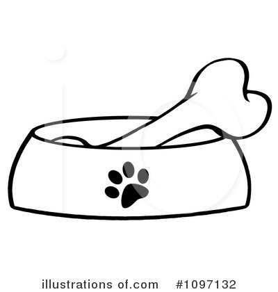 Dog Bowl Clipart #1097132 by Hit Toon