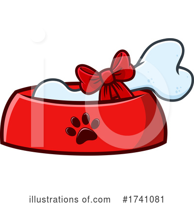 Dog Bowl Clipart #1741081 by Hit Toon