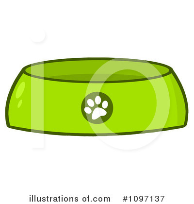 Royalty-Free (RF) Dog Bowl Clipart Illustration by Hit Toon - Stock Sample #1097137