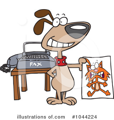 Royalty-Free (RF) Dog Clipart Illustration by toonaday - Stock Sample #1044224