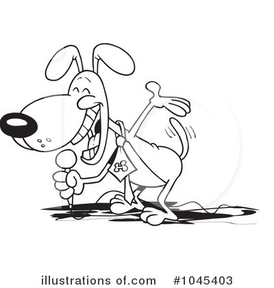 Royalty-Free (RF) Dog Clipart Illustration by toonaday - Stock Sample #1045403