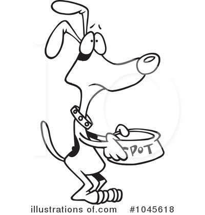 Royalty-Free (RF) Dog Clipart Illustration by toonaday - Stock Sample #1045618