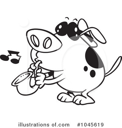 Royalty-Free (RF) Dog Clipart Illustration by toonaday - Stock Sample #1045619