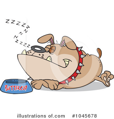 Royalty-Free (RF) Dog Clipart Illustration by toonaday - Stock Sample #1045678