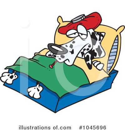 Sick Dog Clipart #1045696 by toonaday