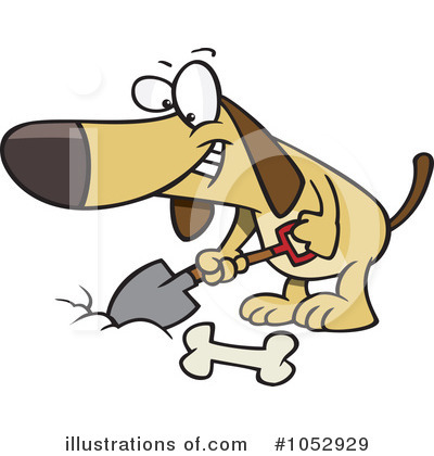Royalty-Free (RF) Dog Clipart Illustration by toonaday - Stock Sample #1052929