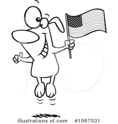 American Flag Clipart #1067531 by toonaday
