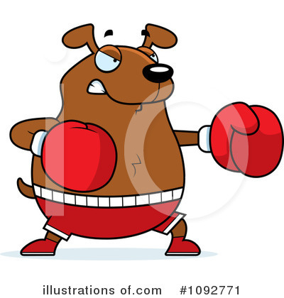Boxer Clipart #1092771 by Cory Thoman