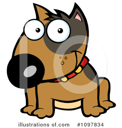 Royalty-Free (RF) Dog Clipart Illustration by Hit Toon - Stock Sample #1097834