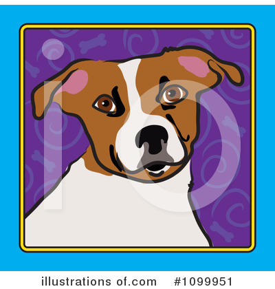 Royalty-Free (RF) Dog Clipart Illustration by Maria Bell - Stock Sample #1099951