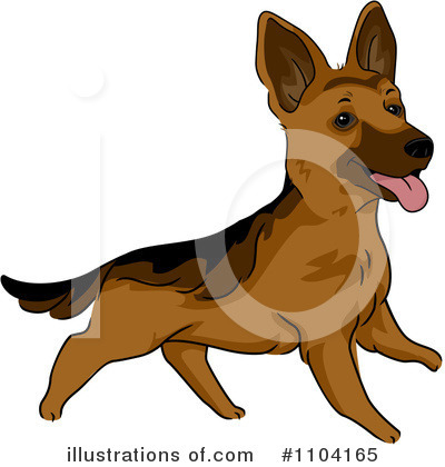 Royalty-Free (RF) Dog Clipart Illustration by BNP Design Studio - Stock Sample #1104165