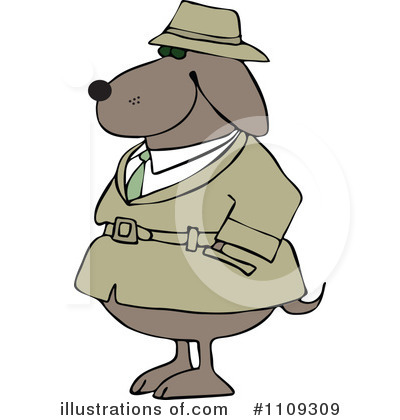 Royalty-Free (RF) Dog Clipart Illustration by djart - Stock Sample #1109309