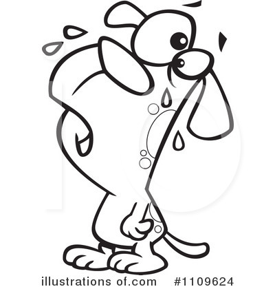 Royalty-Free (RF) Dog Clipart Illustration by toonaday - Stock Sample #1109624