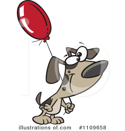 Royalty-Free (RF) Dog Clipart Illustration by toonaday - Stock Sample #1109658