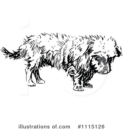 Royalty-Free (RF) Dog Clipart Illustration by Prawny Vintage - Stock Sample #1115126