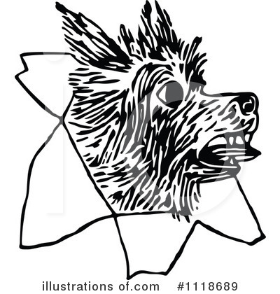 Royalty-Free (RF) Dog Clipart Illustration by Prawny Vintage - Stock Sample #1118689