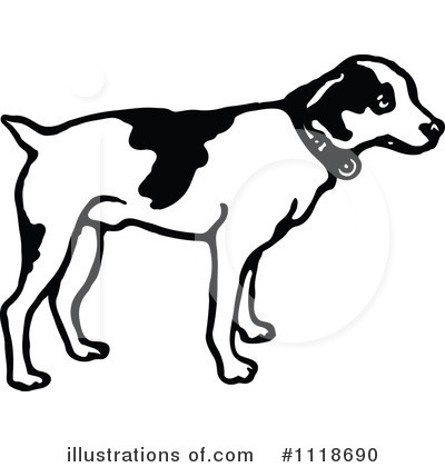 Royalty-Free (RF) Dog Clipart Illustration by Prawny Vintage - Stock Sample #1118690