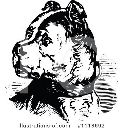 Royalty-Free (RF) Dog Clipart Illustration by Prawny Vintage - Stock Sample #1118692