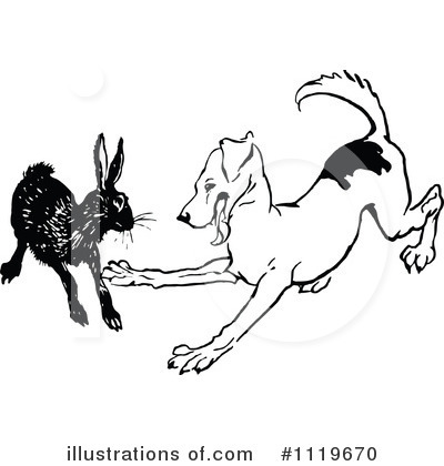 Royalty-Free (RF) Dog Clipart Illustration by Prawny Vintage - Stock Sample #1119670