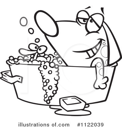Bathing Clipart #1122039 by toonaday