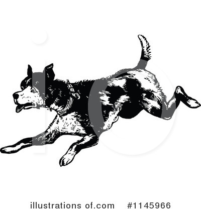 Royalty-Free (RF) Dog Clipart Illustration by Prawny Vintage - Stock Sample #1145966