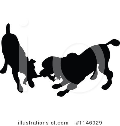 Royalty-Free (RF) Dog Clipart Illustration by Prawny Vintage - Stock Sample #1146929