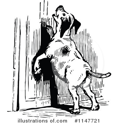 Royalty-Free (RF) Dog Clipart Illustration by Prawny Vintage - Stock Sample #1147721