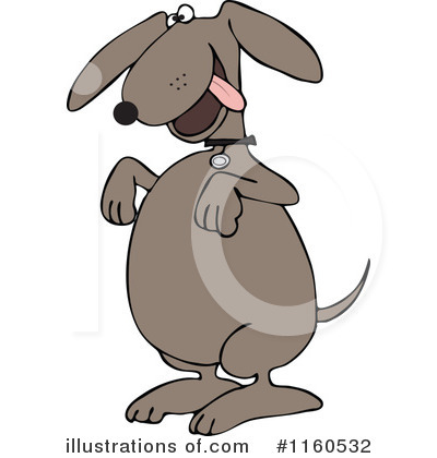 Royalty-Free (RF) Dog Clipart Illustration by djart - Stock Sample #1160532