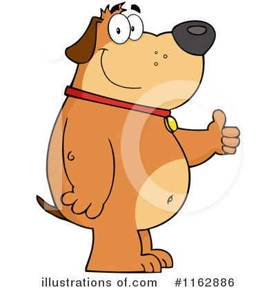 Royalty-Free (RF) Dog Clipart Illustration by Hit Toon - Stock Sample #1162886