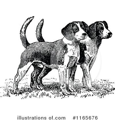 Royalty-Free (RF) Dog Clipart Illustration by Prawny Vintage - Stock Sample #1165676