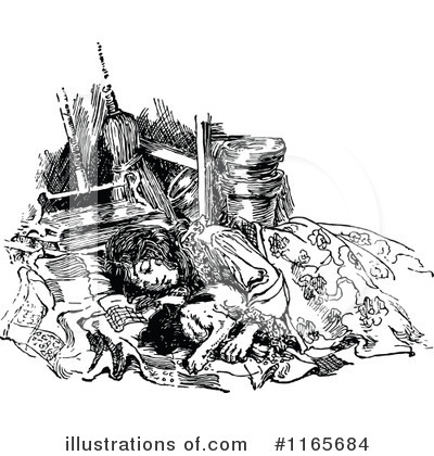 Royalty-Free (RF) Dog Clipart Illustration by Prawny Vintage - Stock Sample #1165684