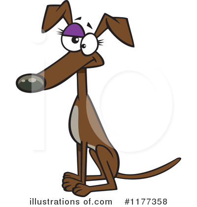 Royalty-Free (RF) Dog Clipart Illustration by toonaday - Stock Sample #1177358