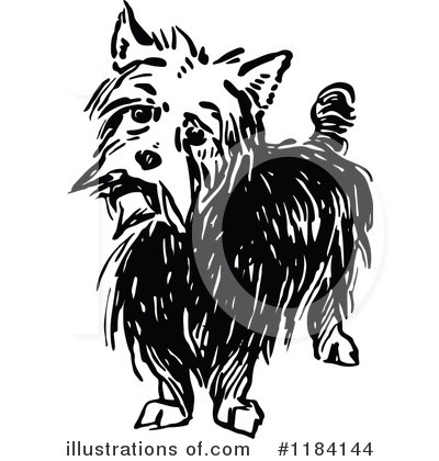 Terrier Clipart #1184144 by Prawny Vintage