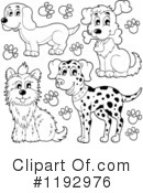 Dog Clipart #1192976 by visekart