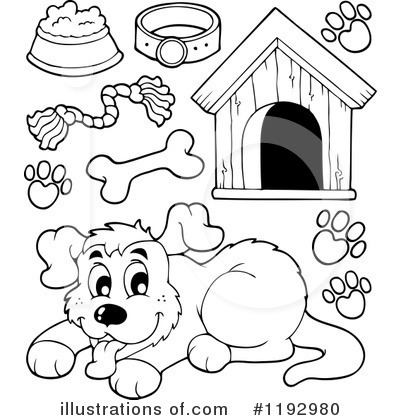 Royalty-Free (RF) Dog Clipart Illustration by visekart - Stock Sample #1192980