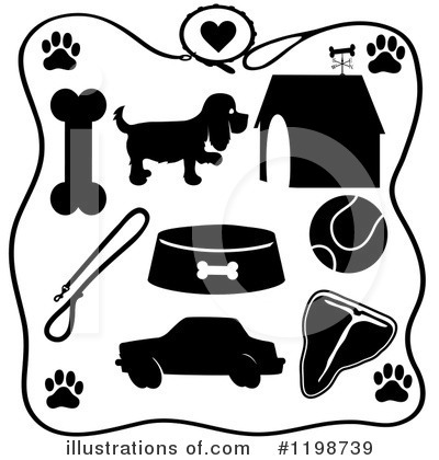 Paw Print Clipart #1198739 by Maria Bell