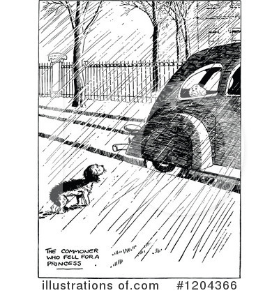 Royalty-Free (RF) Dog Clipart Illustration by Prawny Vintage - Stock Sample #1204366