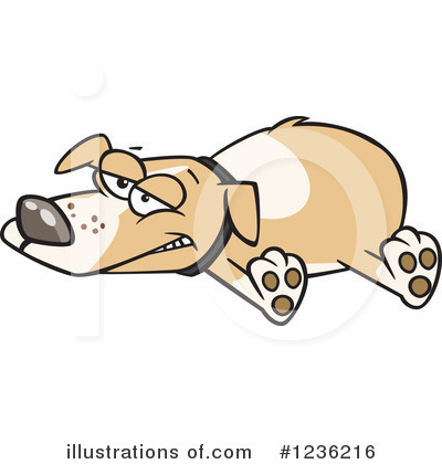 Royalty-Free (RF) Dog Clipart Illustration by toonaday - Stock Sample #1236216
