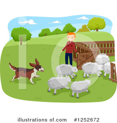 Royalty-Free (RF) Dog Clipart Illustration by BNP Design Studio - Stock Sample #1252672
