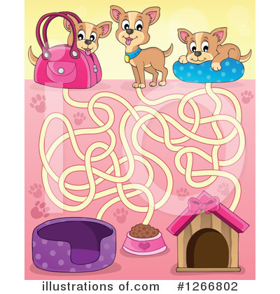 Royalty-Free (RF) Dog Clipart Illustration by visekart - Stock Sample #1266802