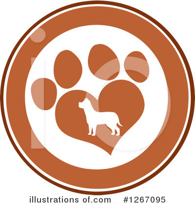 Paw Print Clipart #1267095 by Hit Toon