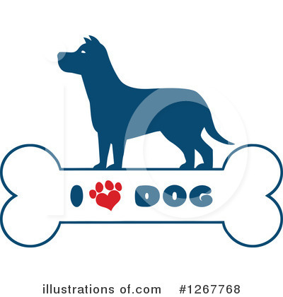 Royalty-Free (RF) Dog Clipart Illustration by Hit Toon - Stock Sample #1267768