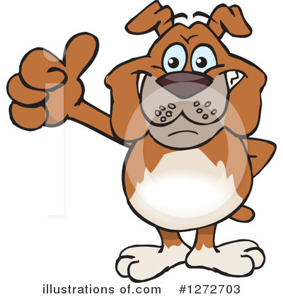 Bulldog Clipart #1272703 by Dennis Holmes Designs