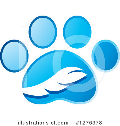 Paw Prints Clipart #1276378 by Lal Perera