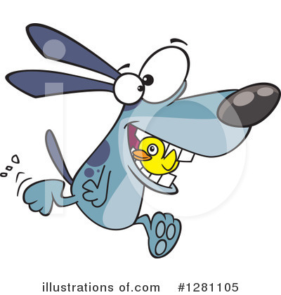 Royalty-Free (RF) Dog Clipart Illustration by toonaday - Stock Sample #1281105