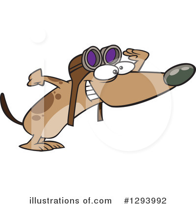 Royalty-Free (RF) Dog Clipart Illustration by toonaday - Stock Sample #1293992